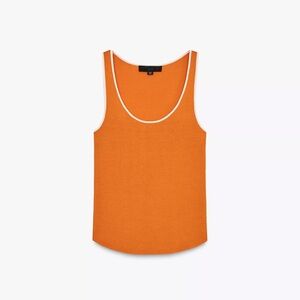 Zara contrast trim knit top size S